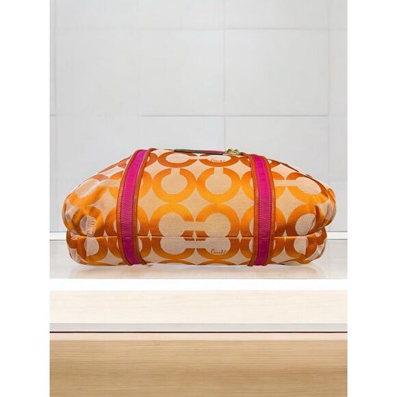 Y2K Coach 13826 Poppy OP Art Signature Tote & Large Wristlet - Picture 5 of 15